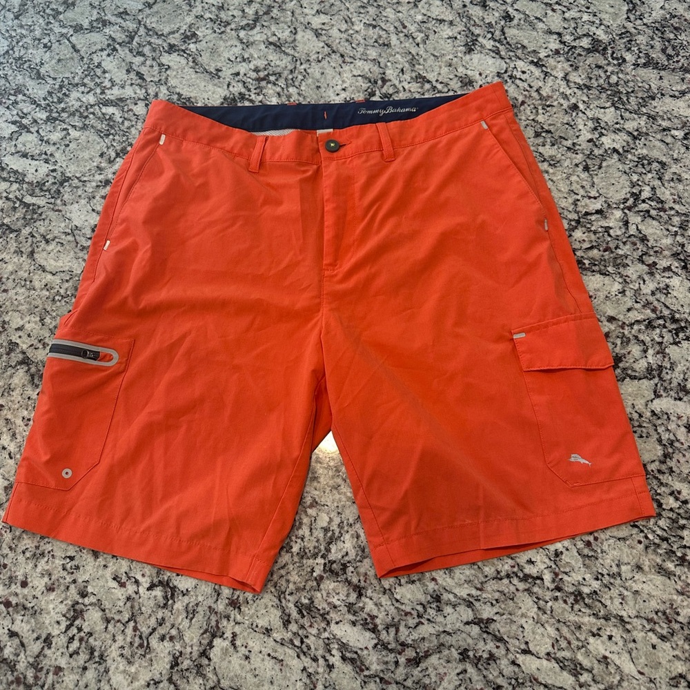 Tommy Bahama Men's Vibrant Orange Cargo Shorts